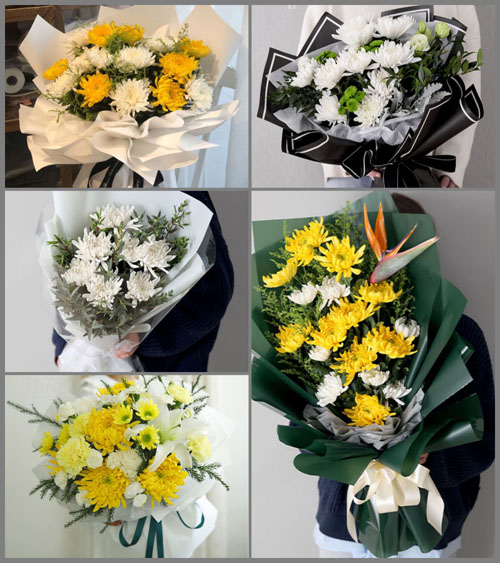 山东济宁邹城市千泉街道小西苇村白事花束代送